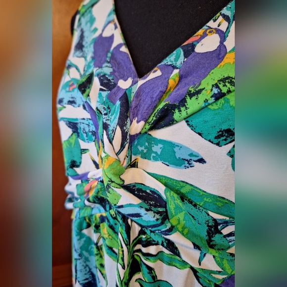 🎋SIGNATURE COLLECTION women's long pull-over sleeveless dress. Size M (8-10) - Picture 5 of 8